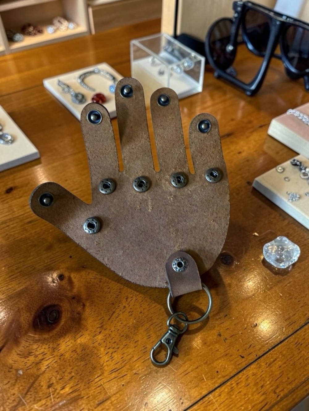 Leather Hand Key Chain - Picture 3 of 6
